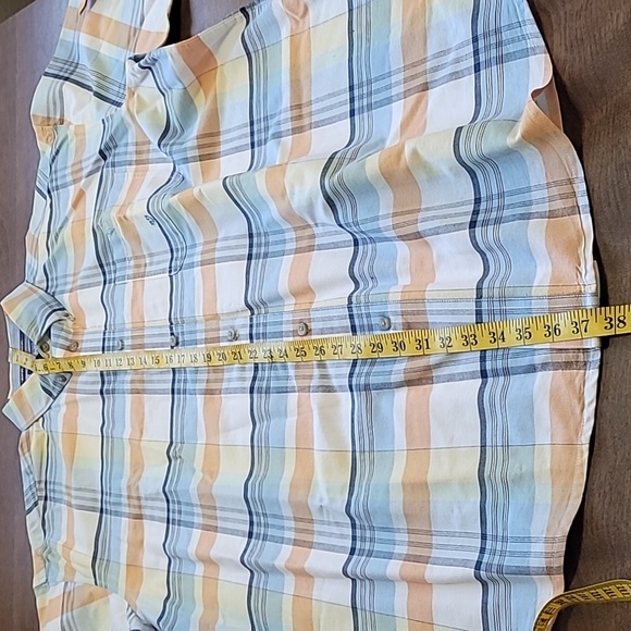 TwentyX Wrangler Mens Short Sleeve plaid Shirt Size XXL 100% cotton Spring Rodeo - Picture 8 of 11